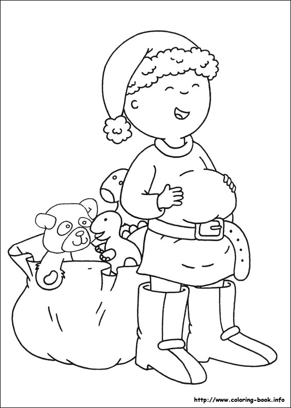 Plansa de colorat cu Caillou 38 32